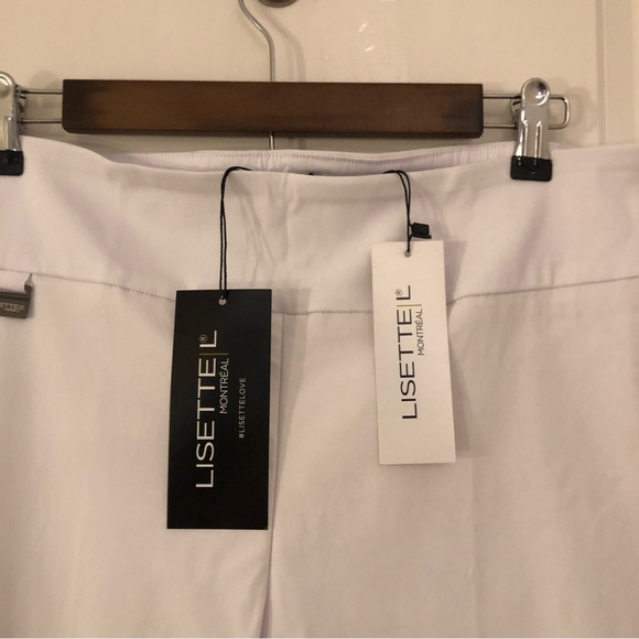 NWT New Lisette Montreal Ivory Capri sz 12 Golf Stretch - Picture 9 of 12